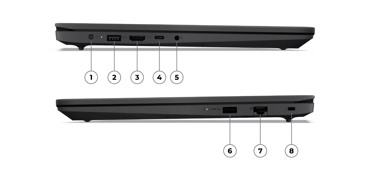 پورت های لپ تاپ لنوو V15 G4